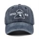 (image for) Printed_Baseball_Cap_CP878-3_navy_blue