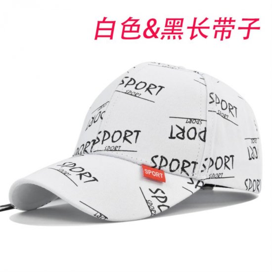 (image for) Printed_Baseball_Cap_CP828-2_white