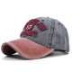 (image for) Washed_Baseball_Cap_CB254-2_wine_red&_navy_blue