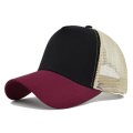 (image for) Blank_Baseball_Cap_CL741-7_wine_red&_black