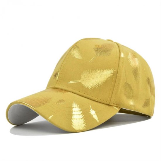 (image for) Printed_Baseball_Cap_CP833-3_yellow