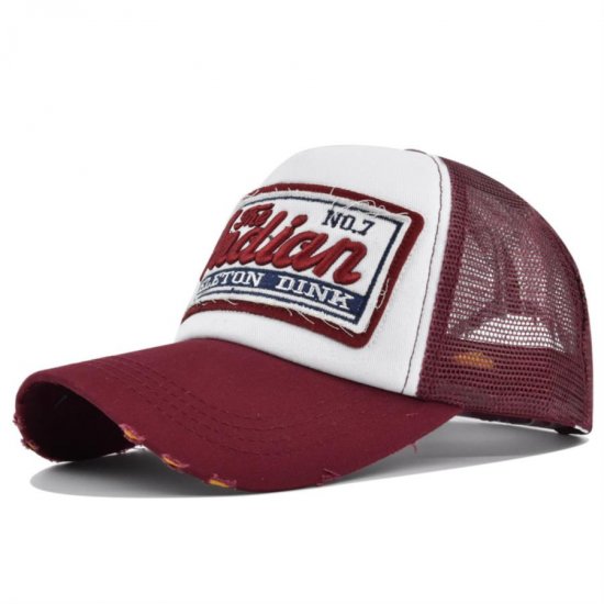 (image for) Mesh_Baseball_Cap_CM537-2_wine_red