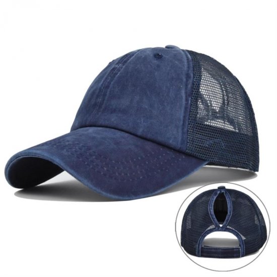 (image for) Ponytail_Cap_CC639-3_navy_blue