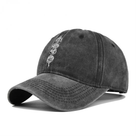 (image for) Printed_Baseball_Cap_CP910-1_black