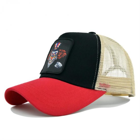 (image for) Washed_Baseball_Cap_CM571-3_red_black_colour_matching