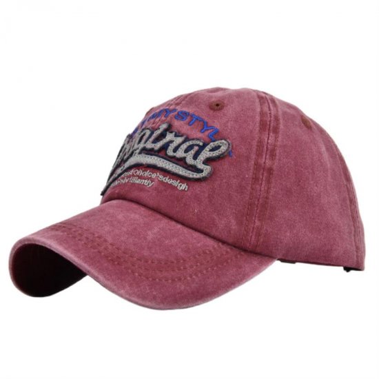 (image for) Washed_Baseball_Cap_CB291-2_wine_red