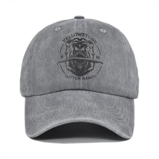 (image for) Printed_Baseball_Cap_CP876-14_gray