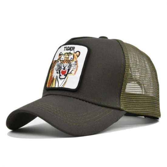 (image for) Mesh_Baseball_Cap_CM517-4_olive_green