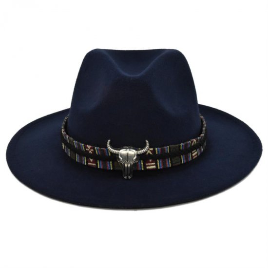 (image for) Fedora_Hat_BF123-3_navy_blue