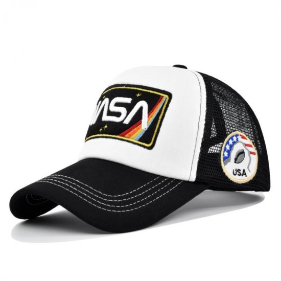 (image for) Mesh_Baseball_Cap_CM588-6_white&_black