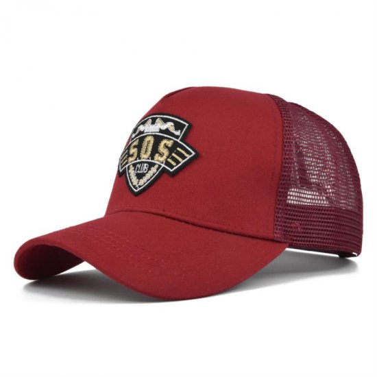 (image for) Mesh_Baseball_Cap_CM608-2_red