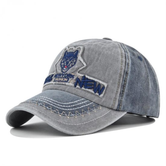 (image for) Washed_Baseball_Cap_CB436-6_gray_navy_blue