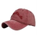 (image for) Washed_Baseball_Cap_CB290-2_wine_red