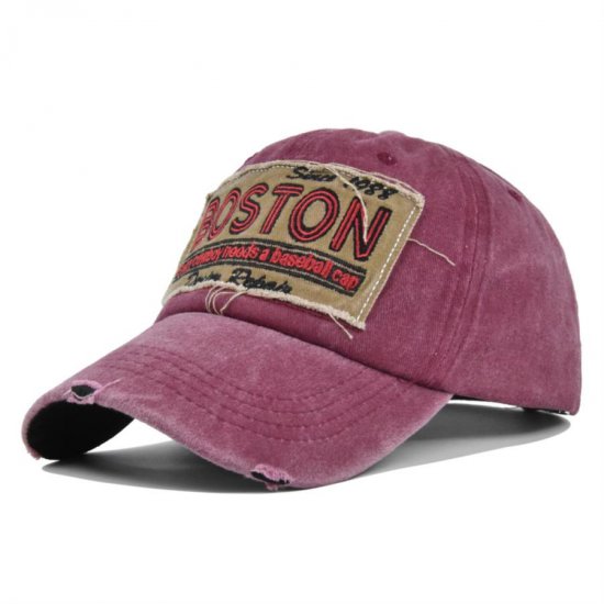 (image for) Washed_Baseball_Cap_CB423-2_wine_red