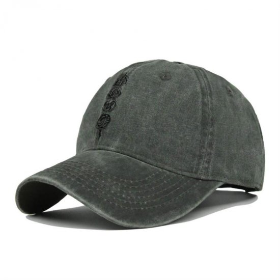 (image for) Printed_Baseball_Cap_CP910B-7_olive_green