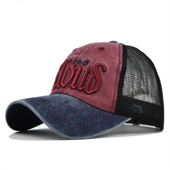 (image for) Washed_Baseball_Cap_CM526-1_navy_blue_wine_red_colour_matching_1