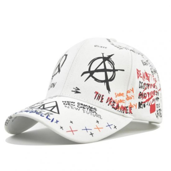 (image for) Printed_Baseball_Cap_CP809-4_white