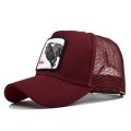 (image for) Mesh_Baseball_Cap_CM518-2_wine_red