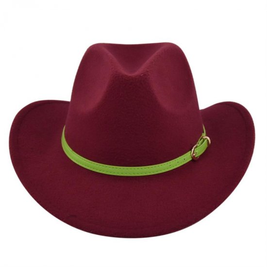 (image for) Cowboy_Hat_BF734-2_wine_red