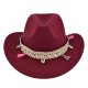 (image for) Cowboy_Hat_BF745-2_wine_red