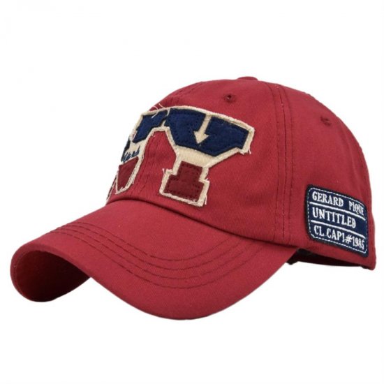 (image for) Embroidered_Cap_CE452-3_red