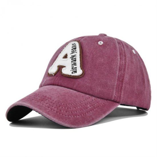 (image for) Washed_Baseball_Cap_CB412-2_wine_red