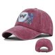 (image for) Printed_Baseball_Cap_CP884-2_wine_red