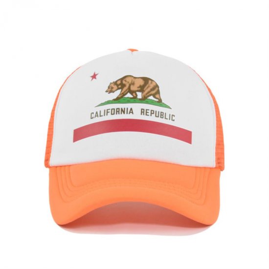 (image for) Printed_Baseball_Cap_CP901-11_orange