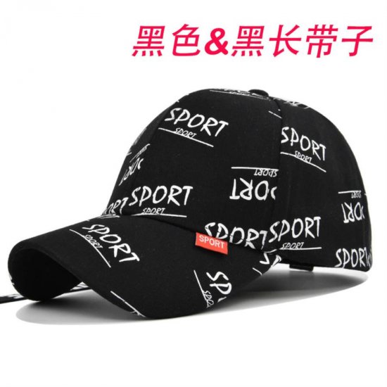 (image for) Printed_Baseball_Cap_CP828-1_black