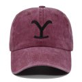 (image for) Washed_Baseball_Cap_CB357-8_wine_red-_black