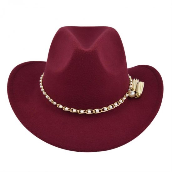 (image for) Cowboy_Hat_BF748-2_wine_red