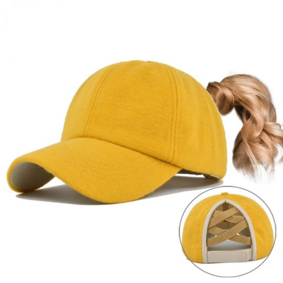 (image for) Ponytail_Cap_CC646-5_yellow