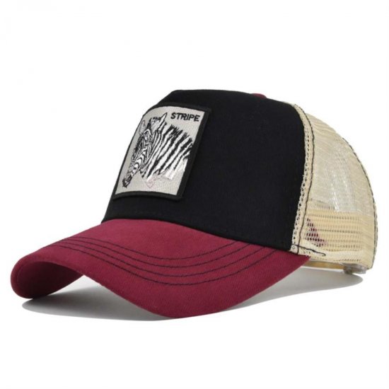 (image for) Washed_Baseball_Cap_CM617-3_wine_red&_black