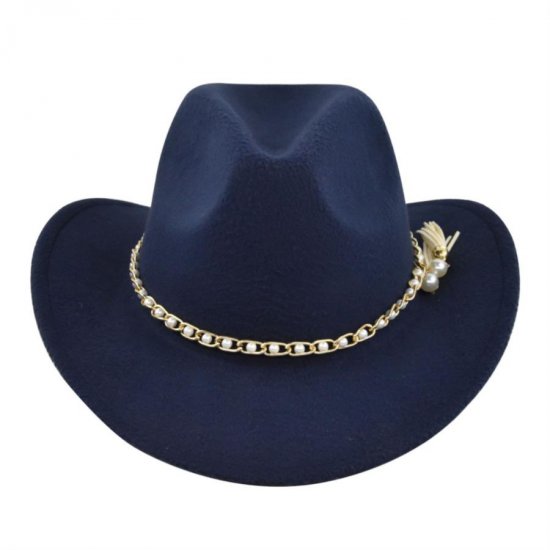 (image for) Cowboy_Hat_BF748-3_navy_blue