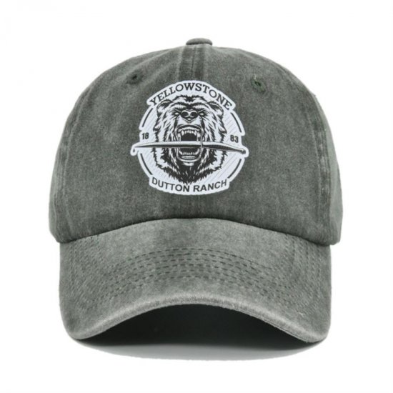 (image for) Printed_Baseball_Cap_CP876-6_olive_green