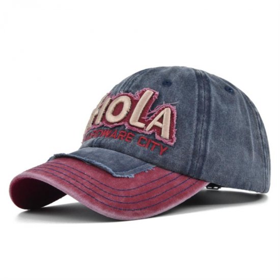 (image for) Washed_Baseball_Cap_CB361-3_wine_red&_navy_blue