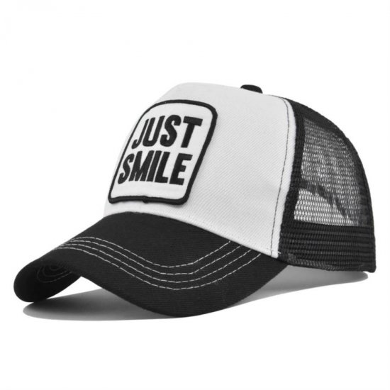 (image for) Mesh_Baseball_Cap_CM656-2_black&_white