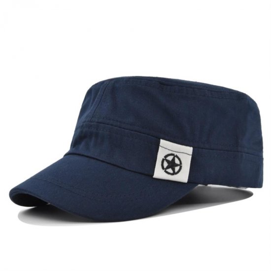 (image for) Flat_Cap_FC204-2_navy_blue