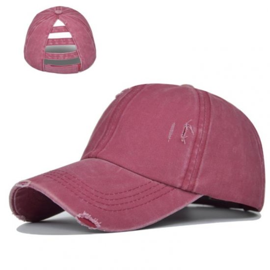 (image for) Mesh_Baseball_Cap_CC607-2_wine_red