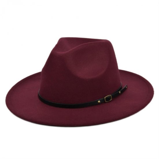 (image for) Fedora_Hat_BF127-2_wine_red