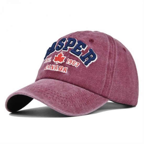 (image for) Washed_Baseball_Cap_CB429-2_wine_red