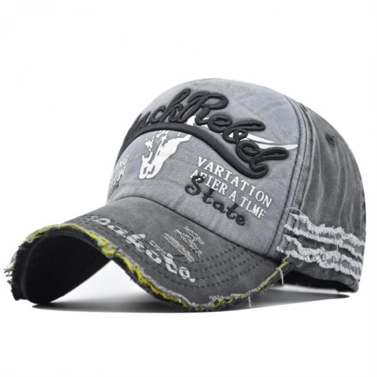 (image for) Washed_Baseball_Cap__black&_gray