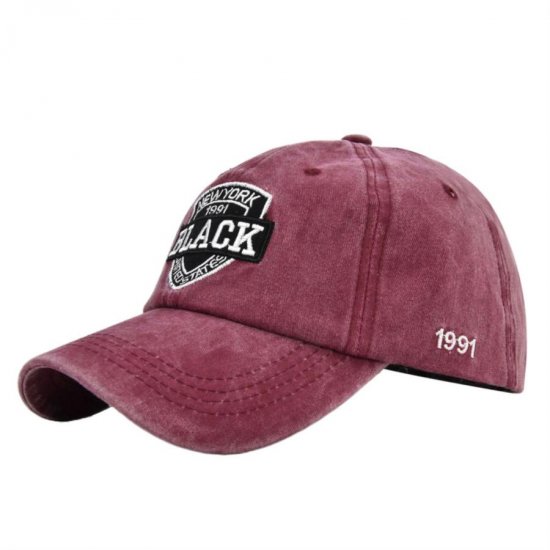 (image for) Washed_Baseball_Cap_CB289-2_wine_red