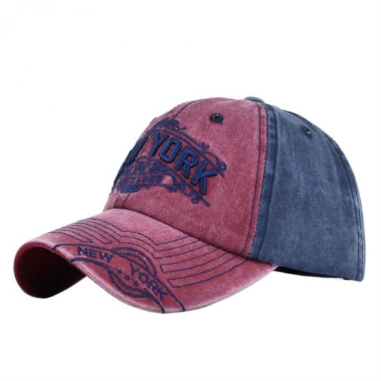 (image for) Washed_Baseball_Cap_CB312-2_wine_red