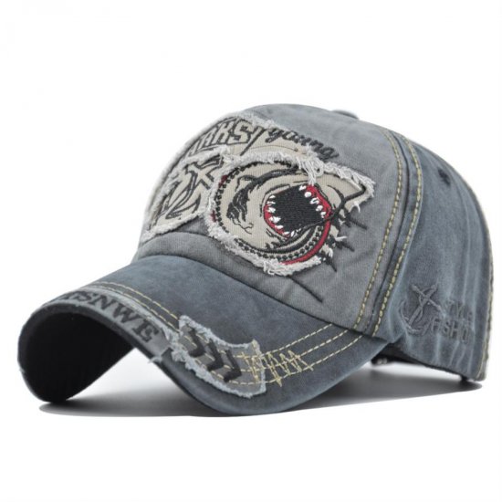 (image for) Washed_Baseball_Cap_CB208-_black_gray