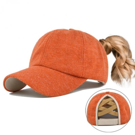 (image for) Ponytail_Cap_CC646-4_orange