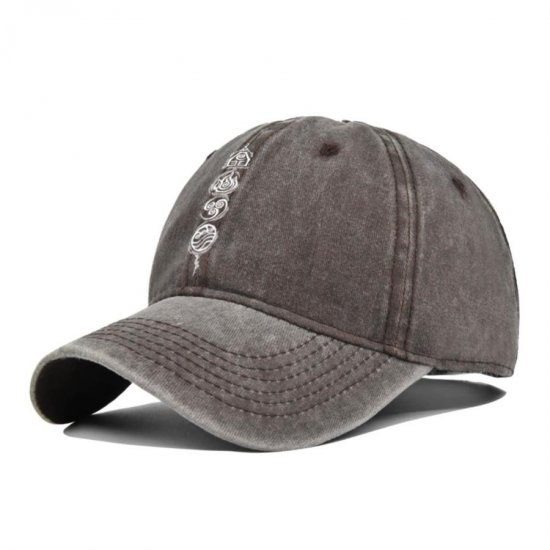 (image for) Printed_Baseball_Cap_CP910-4_coffee