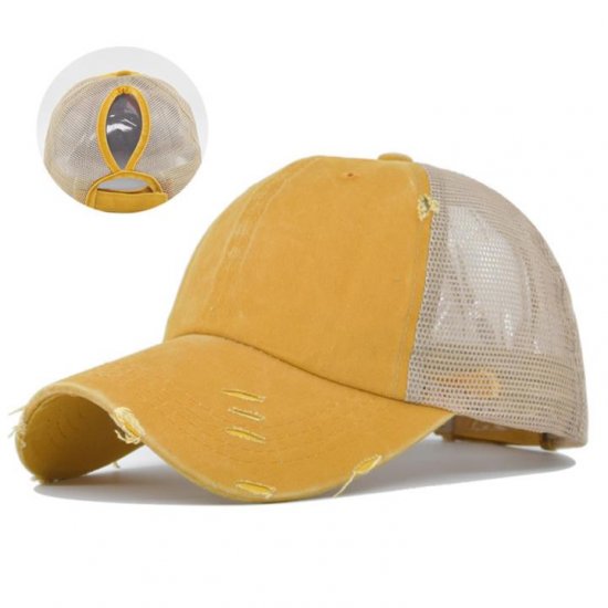 (image for) Mesh_Baseball_Cap_CC605-6_yellow