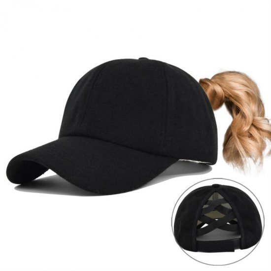 (image for) Ponytail_Cap_CC646-1_black