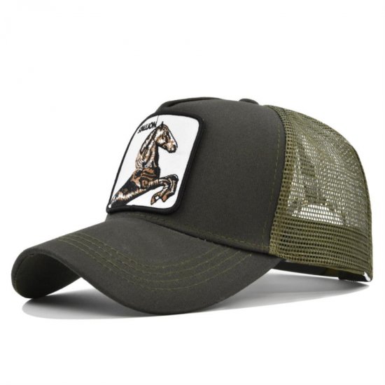 (image for) Mesh_Baseball_Cap_CM519-4_olive_green